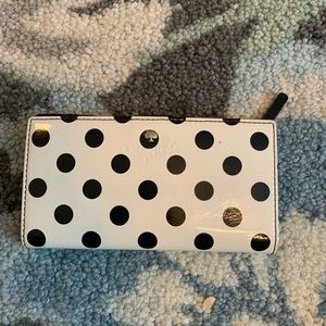 Kate Spade polka dot wallet